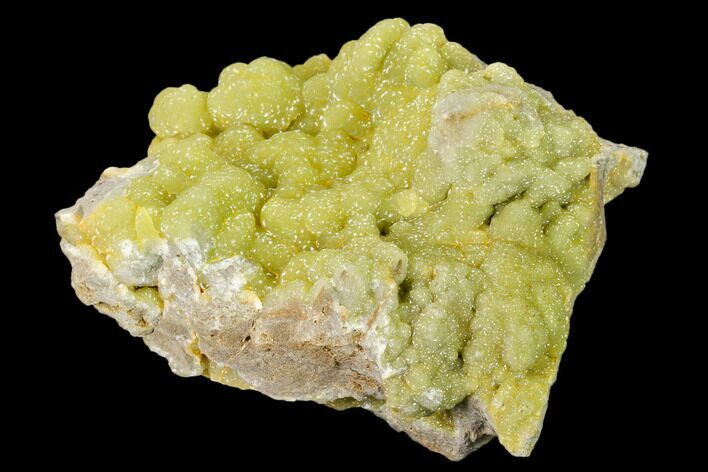 Sparkling, Botryoidal Yellow-Green Smithsonite - China #161531
